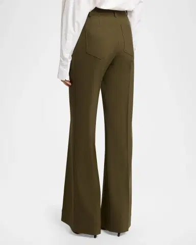 Victoria Beckham Alina Patch Pocket Wide-Leg Trousers | Thumbnail 3 Victoria Beckham Alina Patch Pocket Wide-Leg Trousers | Thumbnail 3