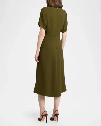 Victoria Beckham Eleanor A-Line Midi Dress | Thumbnail 3 Victoria Beckham Eleanor A-Line Midi Dress | Thumbnail 3
