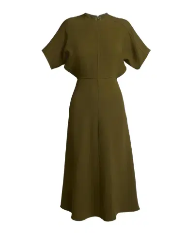Victoria Beckham Eleanor A-Line Midi Dress | Thumbnail 1 Victoria Beckham Eleanor A-Line Midi Dress | Thumbnail 1