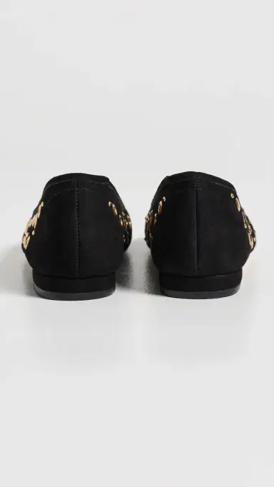 Cinq à Sept Ivy Mixed Hardware Ballet Flats Black | Thumbnail 4 Cinq à Sept Ivy Mixed Hardware Ballet Flats Black | Thumbnail 4