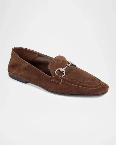 Gucci Jordaan Soft Suede Loafers with Horsebit | Thumbnail 2 Gucci Jordaan Soft Suede Loafers with Horsebit | Thumbnail 2