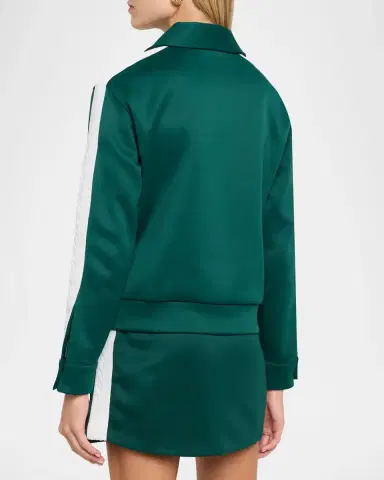 Casablanca Side-Stripe Scuba Bomber Jacket | Thumbnail 3 Casablanca Side-Stripe Scuba Bomber Jacket | Thumbnail 3