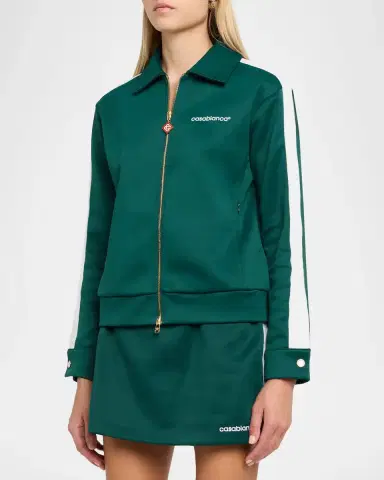 Casablanca Side-Stripe Scuba Bomber Jacket | Thumbnail 4 Casablanca Side-Stripe Scuba Bomber Jacket | Thumbnail 4