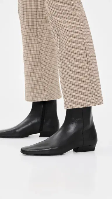 Staud Wally Flat Ankle Boots Black | Thumbnail 3 Staud Wally Flat Ankle Boots Black | Thumbnail 3