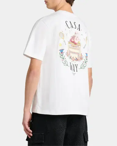 Casablanca Casa Way Cotton Crewneck T-Shirt | Thumbnail 3 Casablanca Casa Way Cotton Crewneck T-Shirt | Thumbnail 3