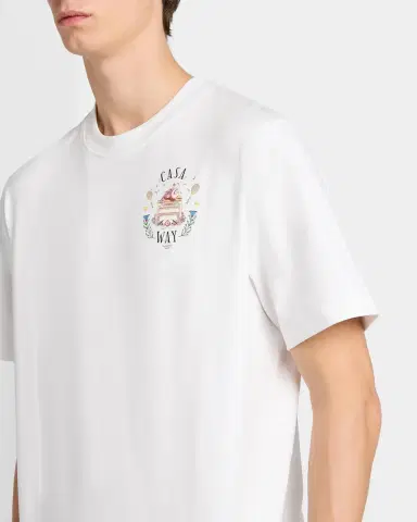 Casablanca Casa Way Cotton Crewneck T-Shirt | Thumbnail 5 Casablanca Casa Way Cotton Crewneck T-Shirt | Thumbnail 5