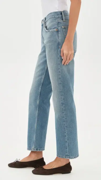 RE/DONE Blondie Straight Jeans Worn Blue | Thumbnail 4 RE/DONE Blondie Straight Jeans Worn Blue | Thumbnail 4