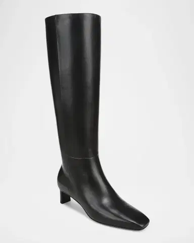 Vince 45mm Lilith Leather Wide Calf Knee-High Boots | Thumbnail 2 Vince 45mm Lilith Leather Wide Calf Knee-High Boots | Thumbnail 2