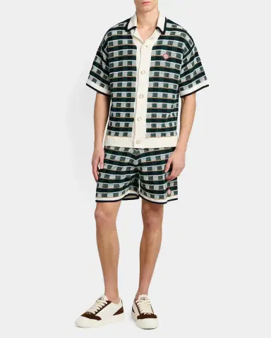 Casablanca Mosaic Cotton Knit Shirt | Thumbnail 2 Casablanca Mosaic Cotton Knit Shirt | Thumbnail 2