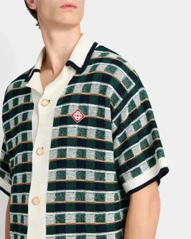 Casablanca Mosaic Cotton Knit Shirt | Thumbnail 5 Casablanca Mosaic Cotton Knit Shirt | Thumbnail 5