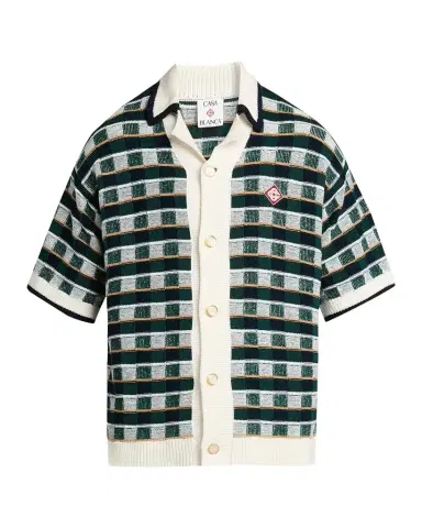 Casablanca Mosaic Cotton Knit Shirt | Thumbnail 1 Casablanca Mosaic Cotton Knit Shirt | Thumbnail 1