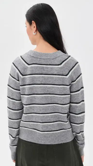 Wayf Quincy Sweater Gry/Ivo | Thumbnail 3 Wayf Quincy Sweater Gry/Ivo | Thumbnail 3