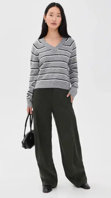 Wayf Quincy Sweater Gry/Ivo | Thumbnail 5 Wayf Quincy Sweater Gry/Ivo | Thumbnail 5