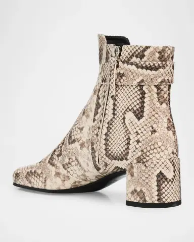 Roger Vivier 45mm Tres Vivier Snake-Printed Leather Ankle Boots | Thumbnail 2 Roger Vivier 45mm Tres Vivier Snake-Printed Leather Ankle Boots | Thumbnail 2