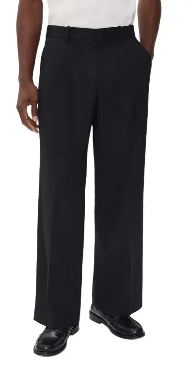 Helmut Lang Double Pleated Gabardine Trousers | Thumbnail 1 Helmut Lang Double Pleated Gabardine Trousers | Thumbnail 1