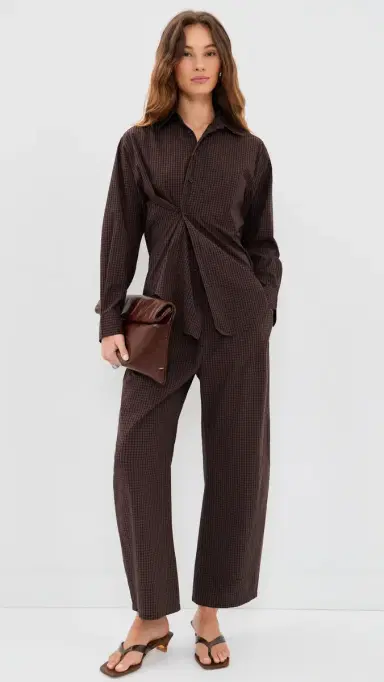 Pistola Theo Drawstring Poplin Pants Hot Toddy | Thumbnail 5 Pistola Theo Drawstring Poplin Pants Hot Toddy | Thumbnail 5