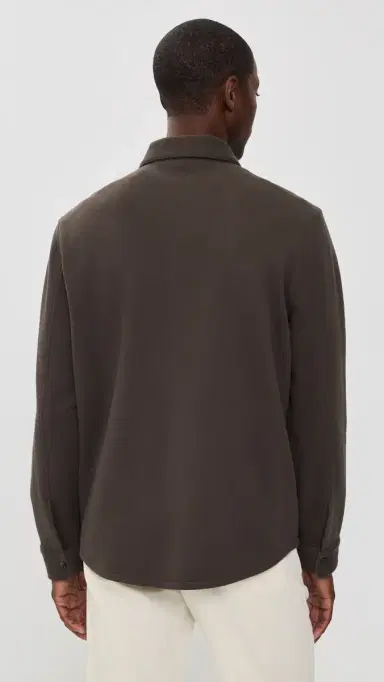 Vince Double-Knit Shirt Jacket idland/ed H Grey | Thumbnail 3 Vince Double-Knit Shirt Jacket idland/ed H Grey | Thumbnail 3