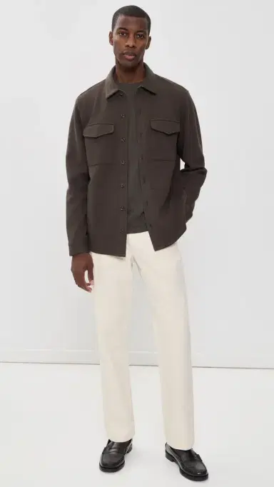 Vince Double-Knit Shirt Jacket idland/ed H Grey | Thumbnail 5 Vince Double-Knit Shirt Jacket idland/ed H Grey | Thumbnail 5