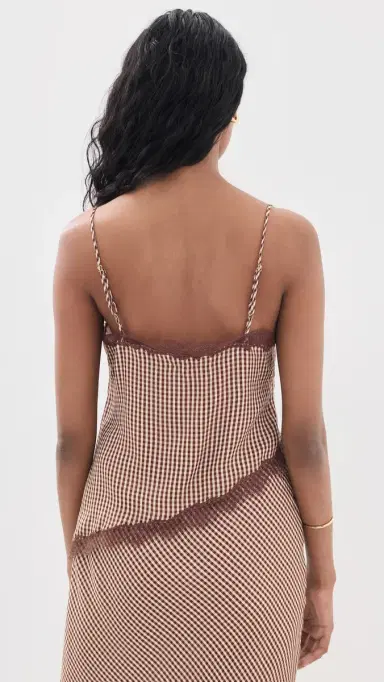 Cami NYC izette Camisole Brown Gingham | Thumbnail 3 Cami NYC izette Camisole Brown Gingham | Thumbnail 3