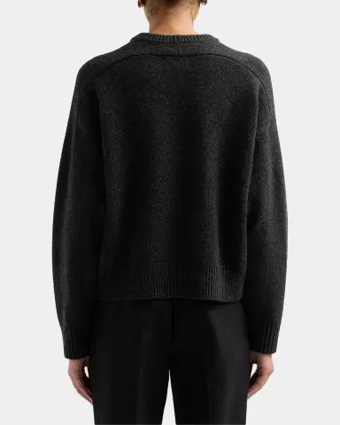 Loulou de Saison Breha Wool-Cashmere Piped Sweater | Thumbnail 3 Loulou de Saison Breha Wool-Cashmere Piped Sweater | Thumbnail 3