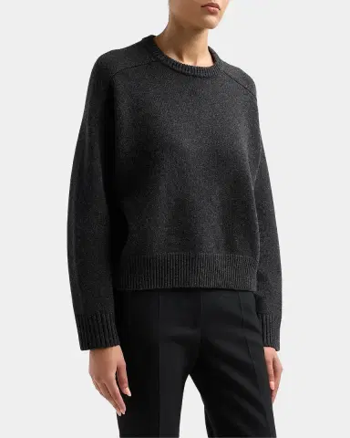 Loulou de Saison Breha Wool-Cashmere Piped Sweater | Thumbnail 4 Loulou de Saison Breha Wool-Cashmere Piped Sweater | Thumbnail 4