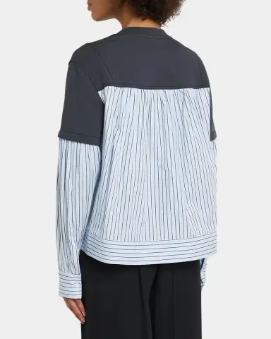 3.1 Phillip Lim Mixed-Media Layered Sweatshirt | Thumbnail 3 3.1 Phillip Lim Mixed-Media Layered Sweatshirt | Thumbnail 3