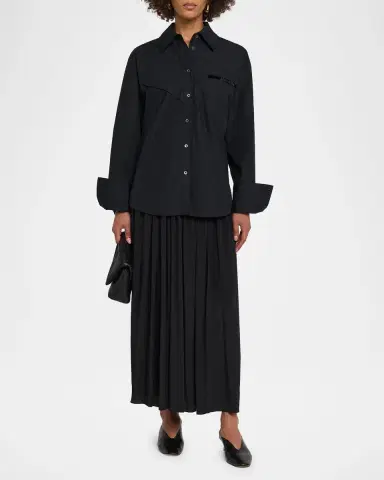 3.1 Phillip Lim Embellished Oversized Poplin Shirt | Thumbnail 2 3.1 Phillip Lim Embellished Oversized Poplin Shirt | Thumbnail 2