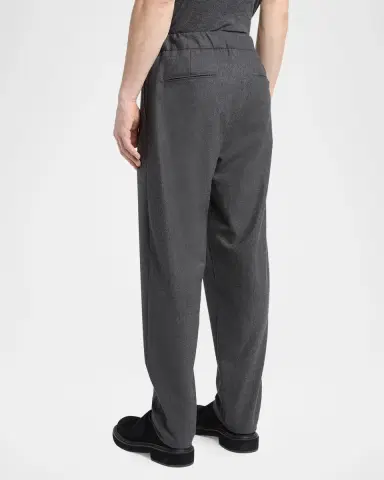 Giorgio Armani Men's Upton Cashmere-Stretch Pleated Drawstring Pants | Thumbnail 3 Giorgio Armani Men's Upton Cashmere-Stretch Pleated Drawstring Pants | Thumbnail 3