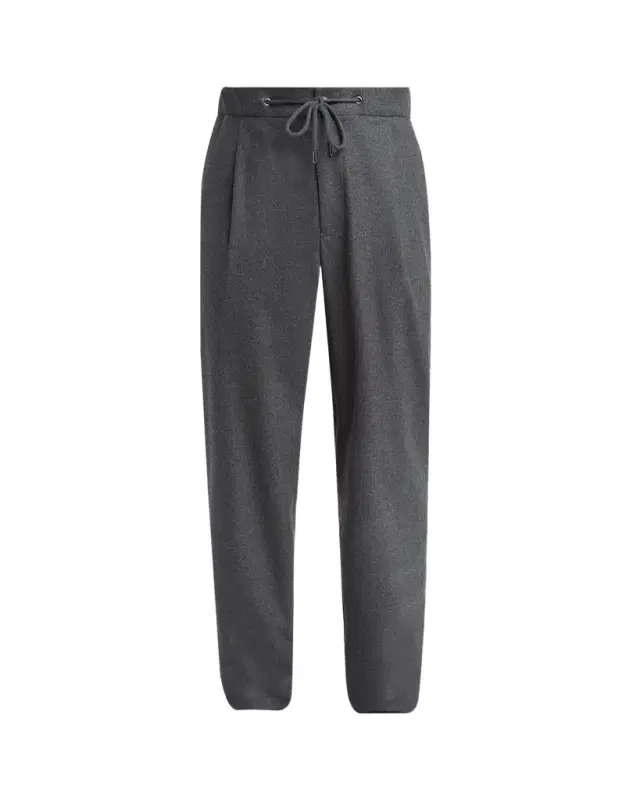 Men's Upton Cashmere-Stretch Pleated Drawstring Pants Men's Upton Cashmere-Stretch Pleated Drawstring Pants