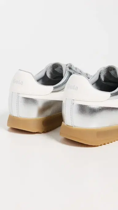 Gola Torpedo Glimmer Sneakers Silver/Off White | Thumbnail 4 Gola Torpedo Glimmer Sneakers Silver/Off White | Thumbnail 4