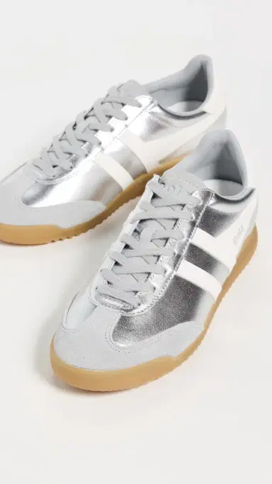 Gola Torpedo Glimmer Sneakers Silver/Off White | Thumbnail 5 Gola Torpedo Glimmer Sneakers Silver/Off White | Thumbnail 5