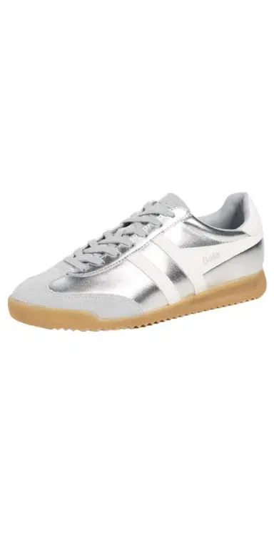 Gola Torpedo Glimmer Sneakers Silver/Off White | Thumbnail 1 Gola Torpedo Glimmer Sneakers Silver/Off White | Thumbnail 1