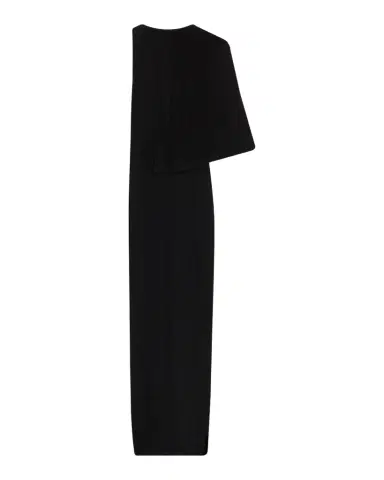 Rick Owens Sleeveless Asymmetric Scarf Wool Knit Maxi Dress | Thumbnail 1 Rick Owens Sleeveless Asymmetric Scarf Wool Knit Maxi Dress | Thumbnail 1
