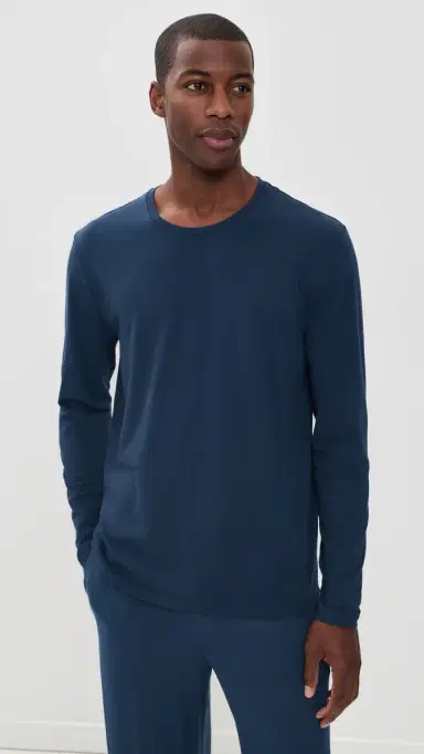 Tommy John econd kin Long Sleeve Crewneck Dress Blues | Thumbnail 2 Tommy John econd kin Long Sleeve Crewneck Dress Blues | Thumbnail 2