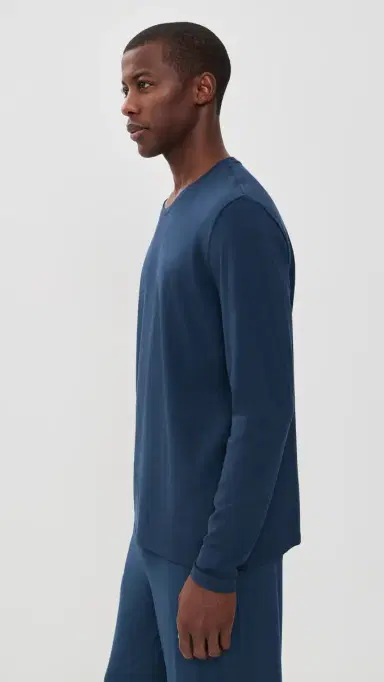 Tommy John econd kin Long Sleeve Crewneck Dress Blues | Thumbnail 4 Tommy John econd kin Long Sleeve Crewneck Dress Blues | Thumbnail 4