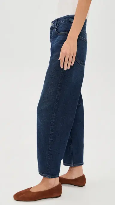 Madewell Darted Petite Barrel Jeans | Thumbnail 4 Madewell Darted Petite Barrel Jeans | Thumbnail 4
