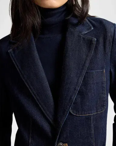 Polo Ralph Lauren Single-Button Denim Blazer | Thumbnail 5 Polo Ralph Lauren Single-Button Denim Blazer | Thumbnail 5