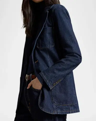 Polo Ralph Lauren Single-Button Denim Blazer | Thumbnail 6 Polo Ralph Lauren Single-Button Denim Blazer | Thumbnail 6