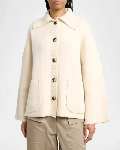 Proenza Schouler Nelly Merino Wool Jacket | Thumbnail 3 Proenza Schouler Nelly Merino Wool Jacket | Thumbnail 3
