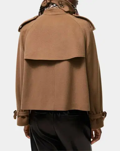 Burberry Mayfair Cropped Cashmere Trench Jacket | Thumbnail 3 Burberry Mayfair Cropped Cashmere Trench Jacket | Thumbnail 3