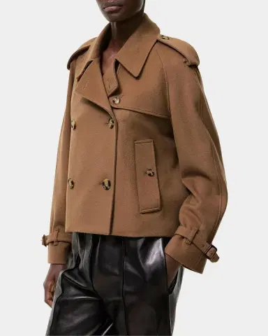 Burberry Mayfair Cropped Cashmere Trench Jacket | Thumbnail 4 Burberry Mayfair Cropped Cashmere Trench Jacket | Thumbnail 4