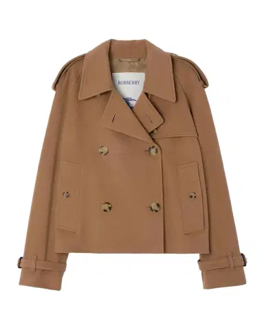 Burberry Mayfair Cropped Cashmere Trench Jacket | Thumbnail 1 Burberry Mayfair Cropped Cashmere Trench Jacket | Thumbnail 1