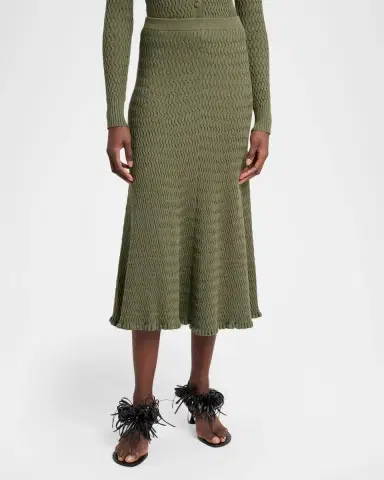 Proenza Schouler Magnolia Knit Midi Skirt | Thumbnail 4 Proenza Schouler Magnolia Knit Midi Skirt | Thumbnail 4