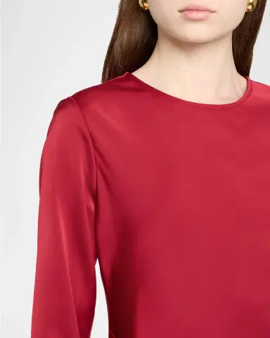 Emporio Armani Long-Sleeve Techno Twill Maxi Dress | Thumbnail 5 Emporio Armani Long-Sleeve Techno Twill Maxi Dress | Thumbnail 5