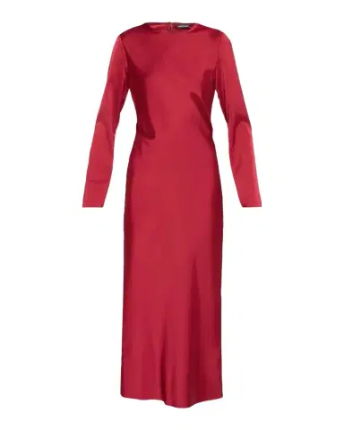 Emporio Armani Long-Sleeve Techno Twill Maxi Dress | Thumbnail 1 Emporio Armani Long-Sleeve Techno Twill Maxi Dress | Thumbnail 1