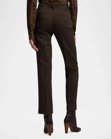Ralph Lauren Collection Andrey Wool Herringbone Slim-Leg Pants | Thumbnail 3 Ralph Lauren Collection Andrey Wool Herringbone Slim-Leg Pants | Thumbnail 3