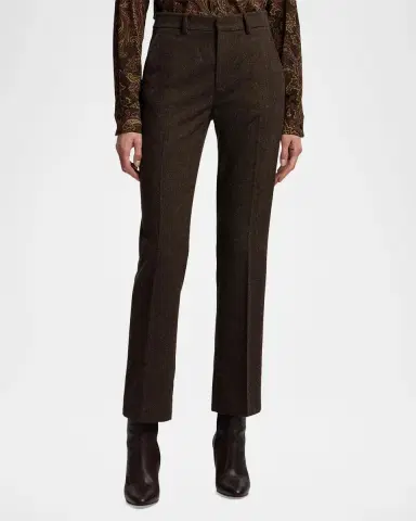 Ralph Lauren Collection Andrey Wool Herringbone Slim-Leg Pants | Thumbnail 4 Ralph Lauren Collection Andrey Wool Herringbone Slim-Leg Pants | Thumbnail 4