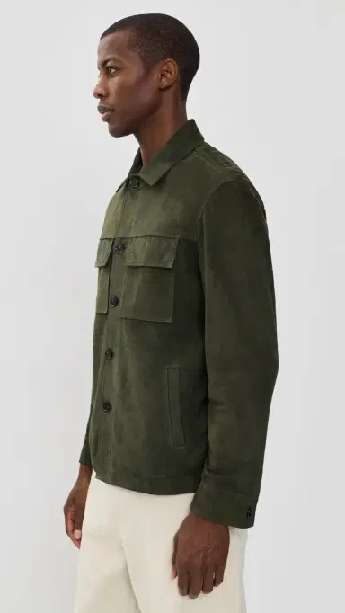 ARMA Mexlamb Suede Jacket Dark Green | Thumbnail 4 ARMA Mexlamb Suede Jacket Dark Green | Thumbnail 4