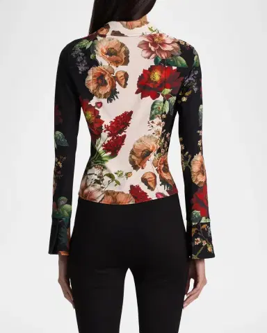 Alice + Olivia Freya Printed Top | Thumbnail 3 Alice + Olivia Freya Printed Top | Thumbnail 3