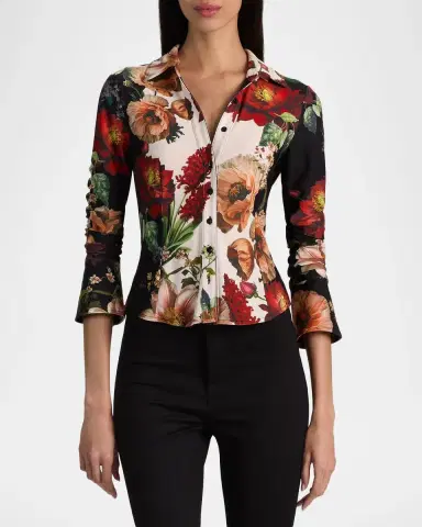 Alice + Olivia Freya Printed Top | Thumbnail 6 Alice + Olivia Freya Printed Top | Thumbnail 6